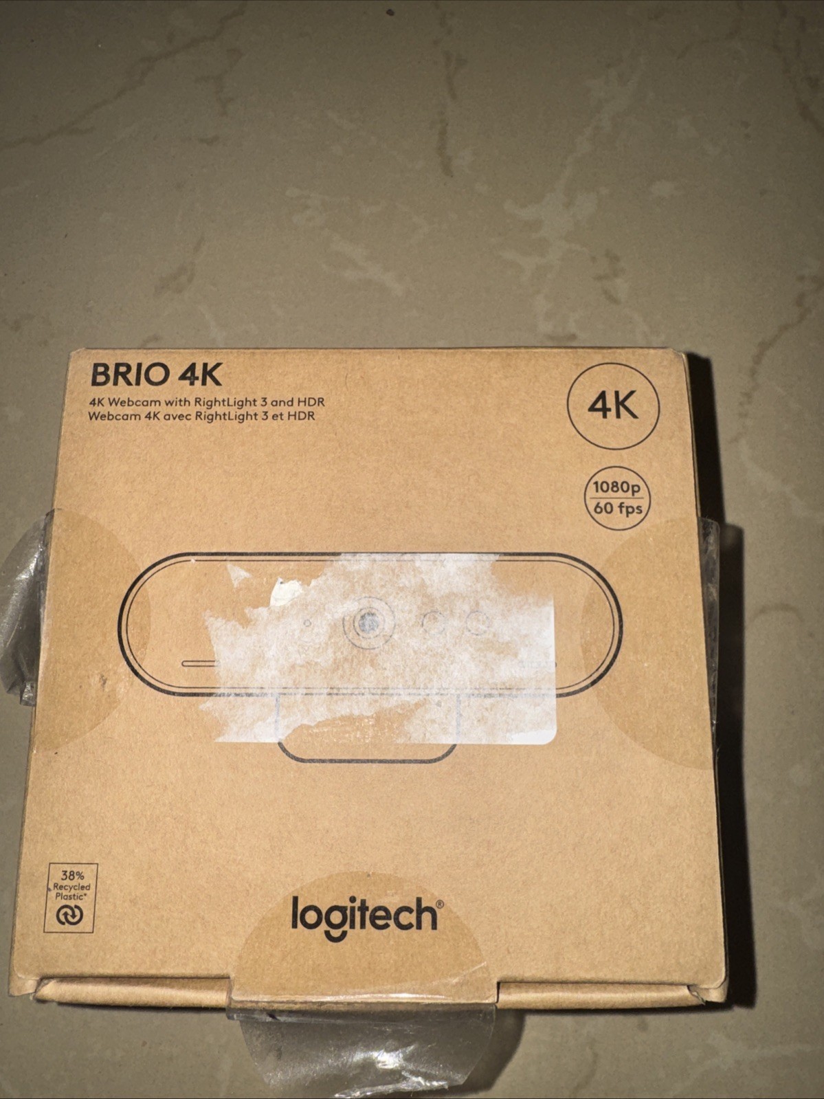 Logitech Brio 4K Webcam Ultra HD 4K USB-C USB-A Mic Windows Hello Black