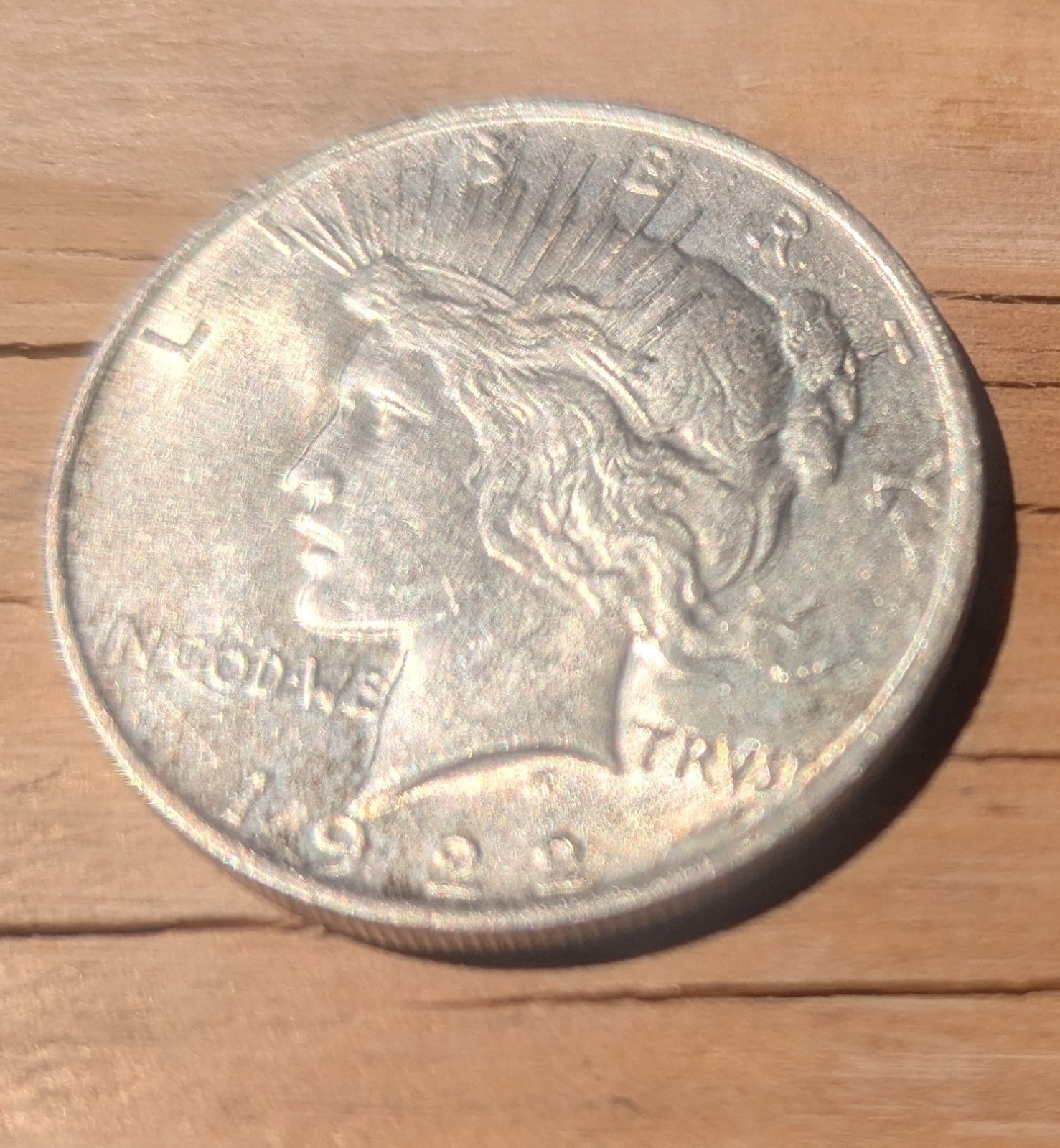 1922 Silver Peace Dollar SF Mint