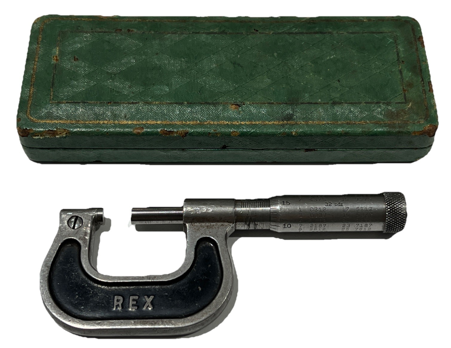 Vintage Brown & Sharpe Rex Micrometer (7-8 /.875 / 16ths)  + Case Precision