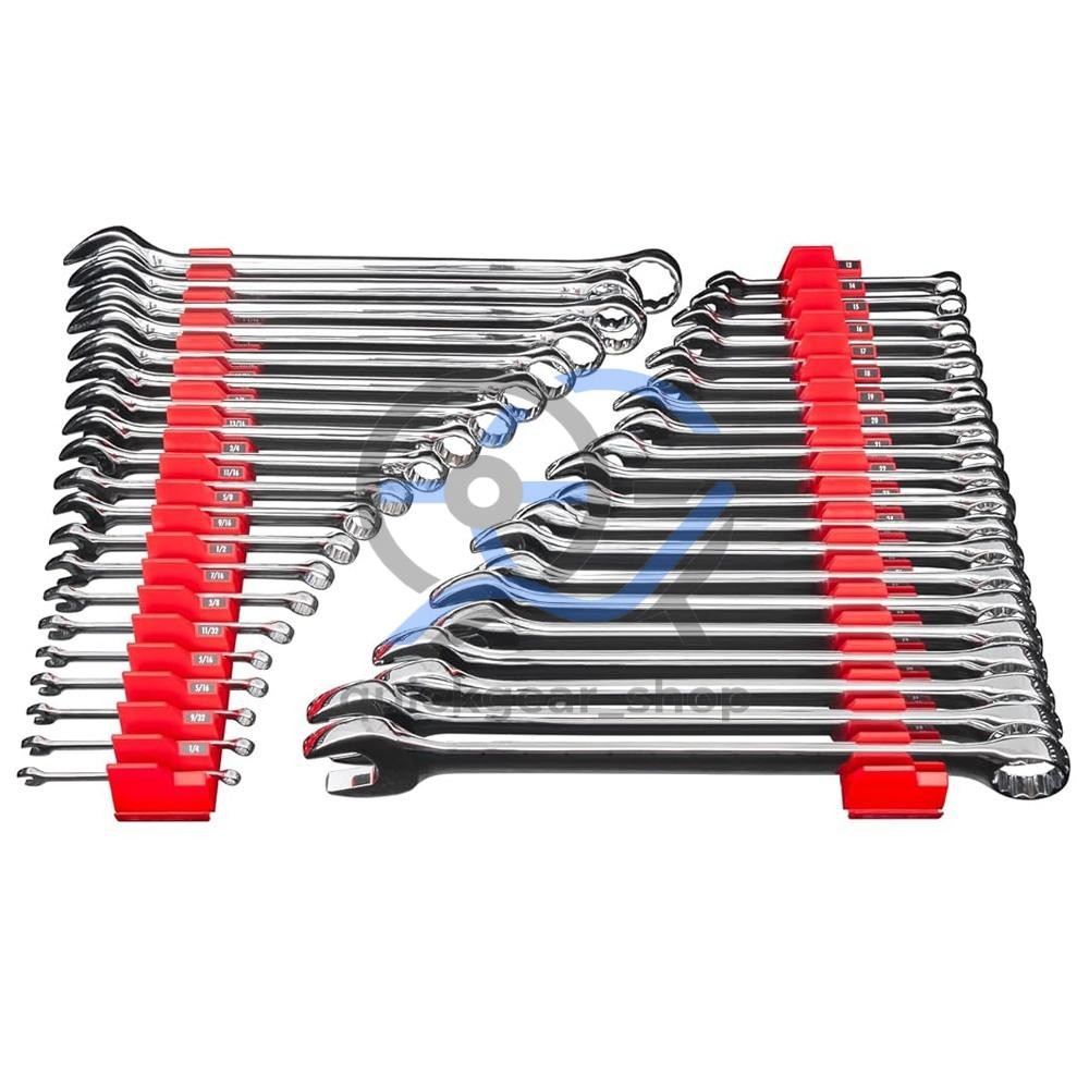 80X Magnetic Modular Wrench Organizer Compact Tool Storage Slots hold Tools SAE