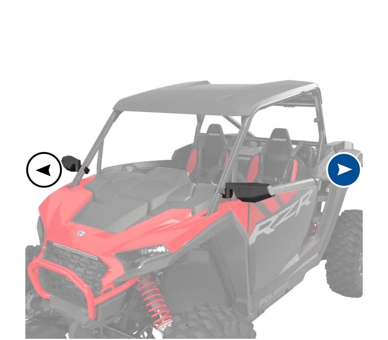 POLARIS RZR SIDE VIEW MIRRORS 2884524