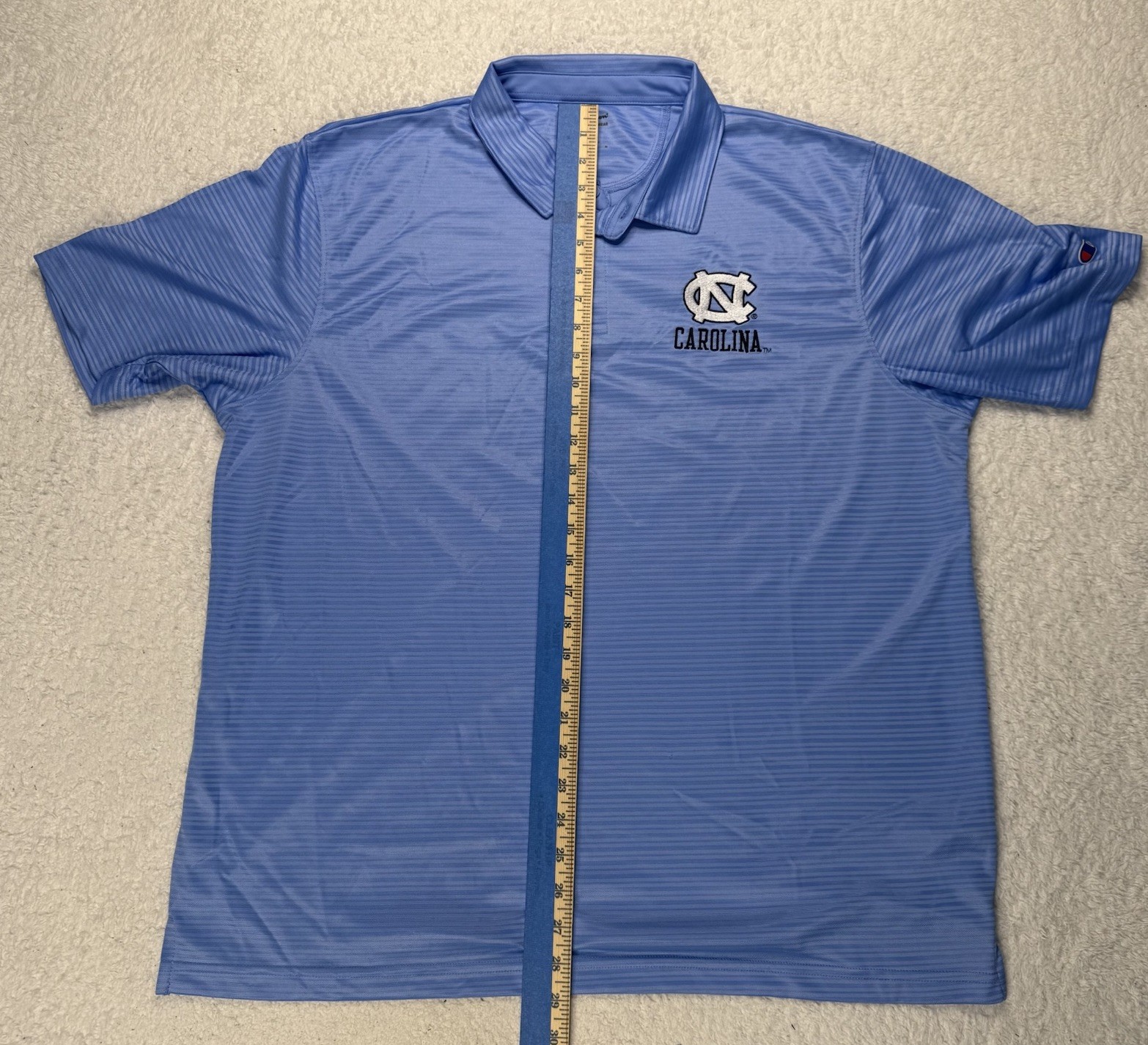 Champion University Of North Carolina Blue Polo Shirt Men’s XL Tar Heels UNC