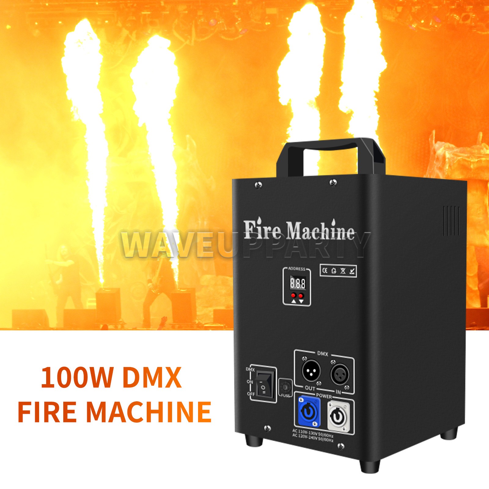 PAIDUN Fire Machine Flamethrower Jet Disco Club Music Party Show Stage Equipment
