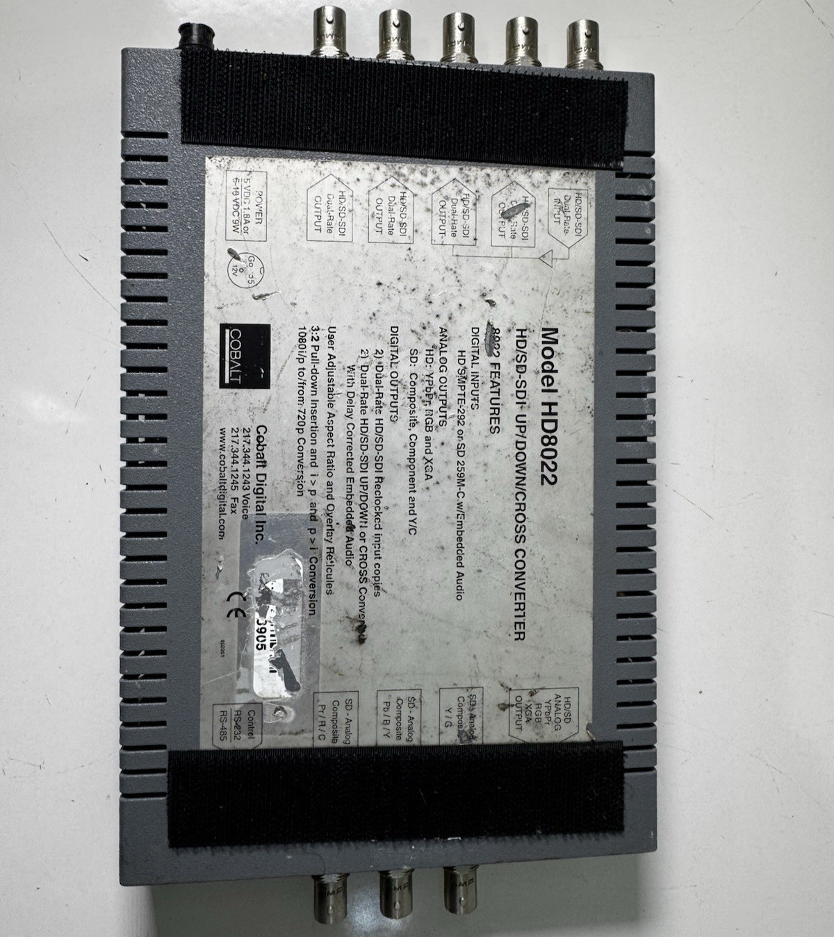 Cobalt 8022 HD/SDI-SDI Up/Down/Cross Converter No power supply