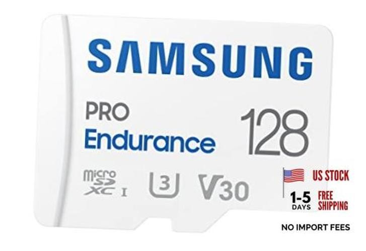 PRO Endurance MicroSDXC Memory Card with Adapter for Dash Cam, Body 128GB New