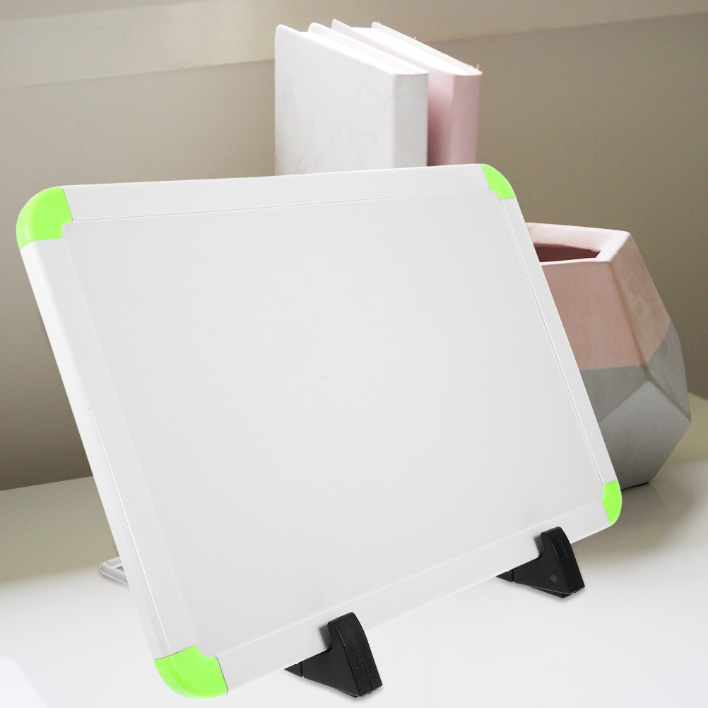 1 Set Reusable Plastic Whiteboard with Stand Practical Dry Erase Board for Home
