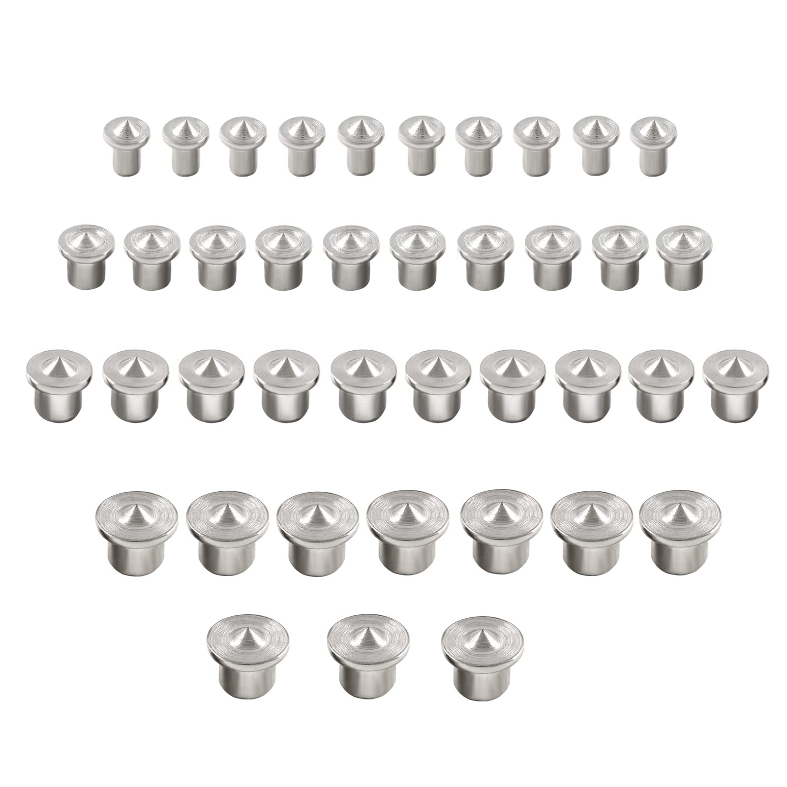 Dowel Tenon Center Transfer Plugs Set Solid Marker Pins 4 Sizes 40 PCS