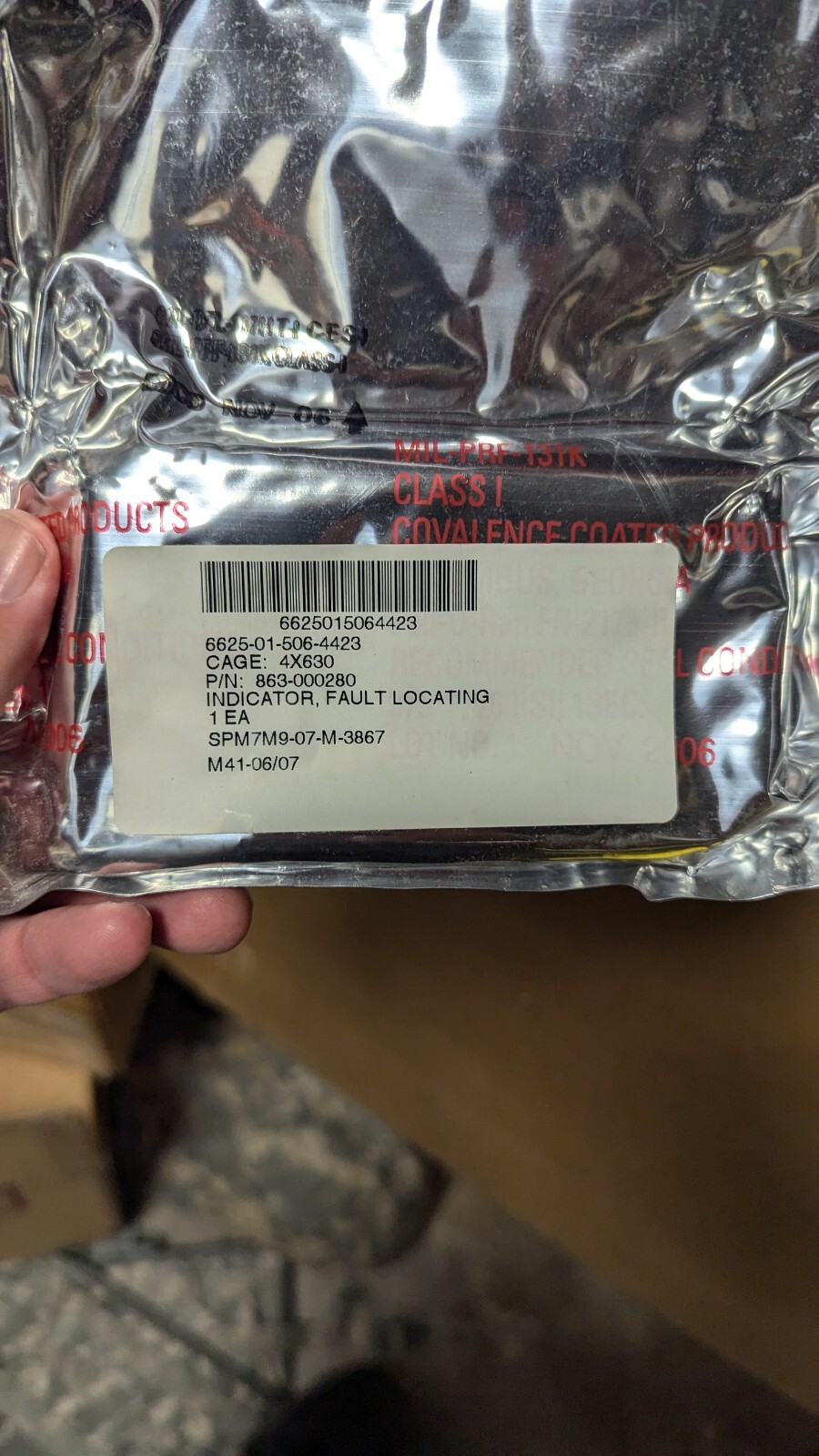 Control Indicator RM7800 7800 S7820 863-000280 - HONEYWELL