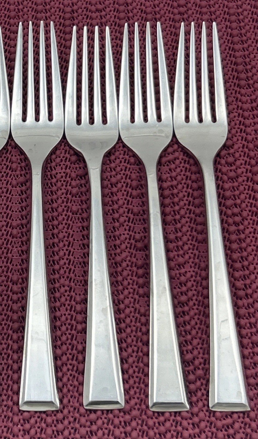 4 Salad Forks EPOCH Yamazaki Patrick 18/8 China Stainless 6 3/4”