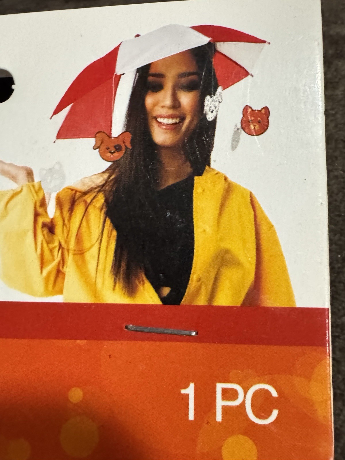 MULTICOLOR UMBRELLA HATS HANDS FREE ELASTIC HEAD BAND It’s Raining Cats & Dogs
