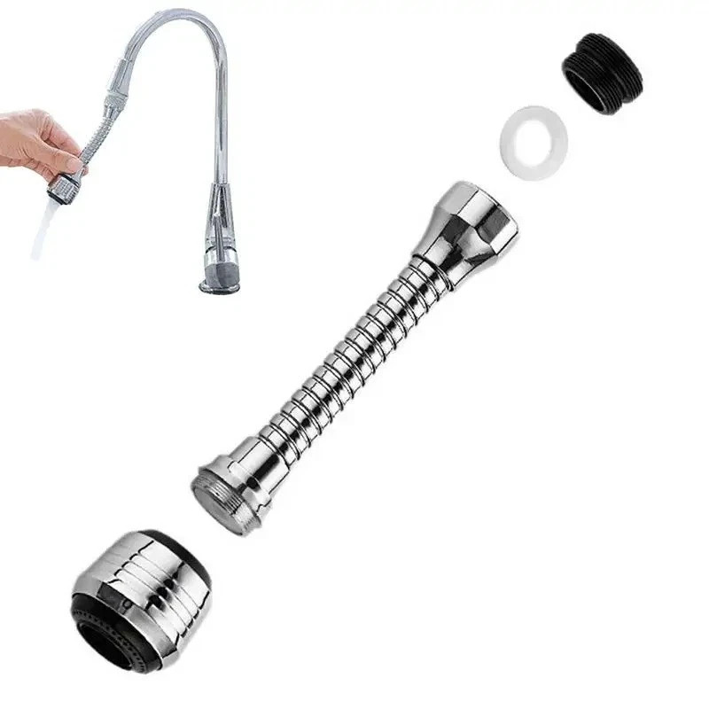Turbo Flex 360 Flexible Faucet Sprayer Extension for Kitchen & Bathroom Sink