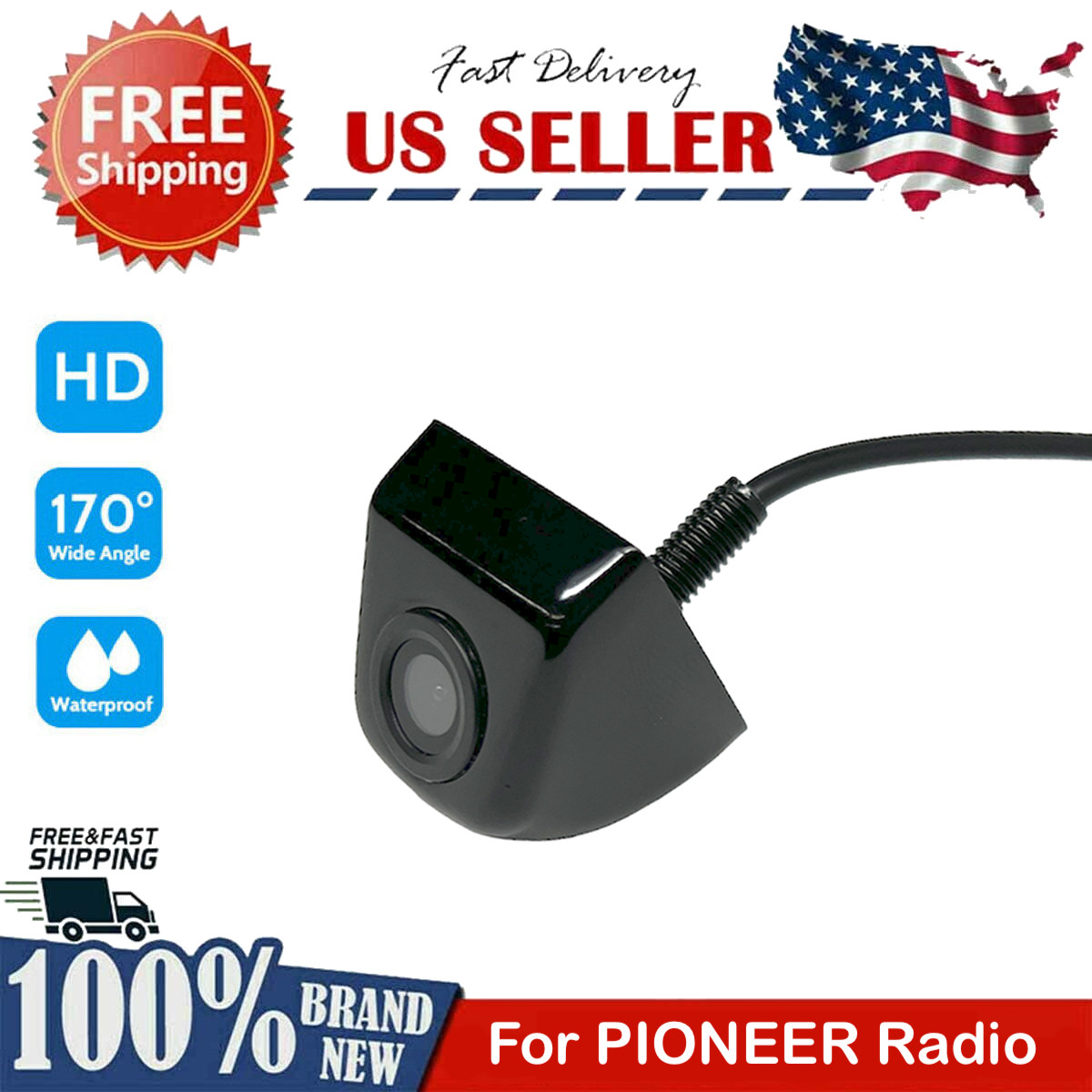 New Backup Camera Rear IP68 Universal for PIONEER AVH-X5800BHS AVHX5800BHS