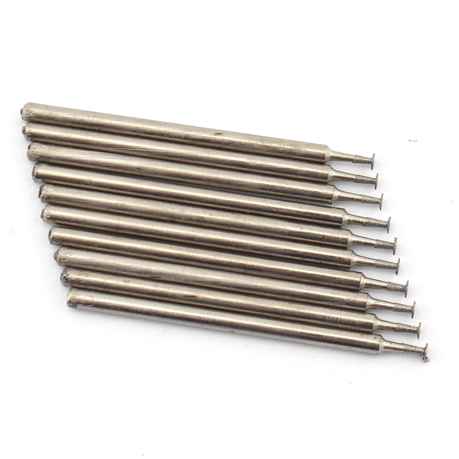 30Pcs 1-8 mm Ultra-Thin Diamond Grinding Bits T Head Carving Burrs Stone Tools