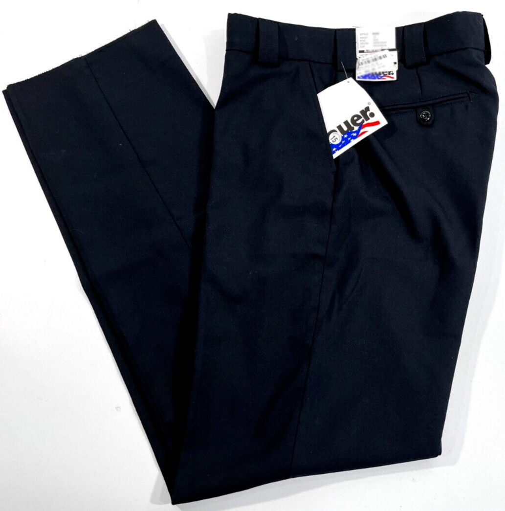 NWT 32x36 MENS BLAUER 8560 4POCKET WOOL BLEND PANTS DARK NAVY 32x36 UNHEMMED