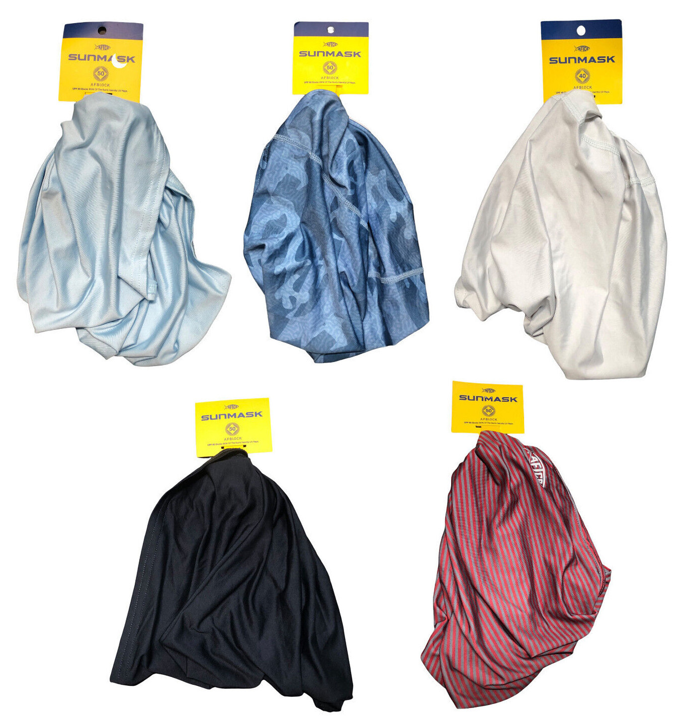 Brand New AFTCO Sun Mask Neck Gaiter 50 UPF With AFBLOCK Sun Protection