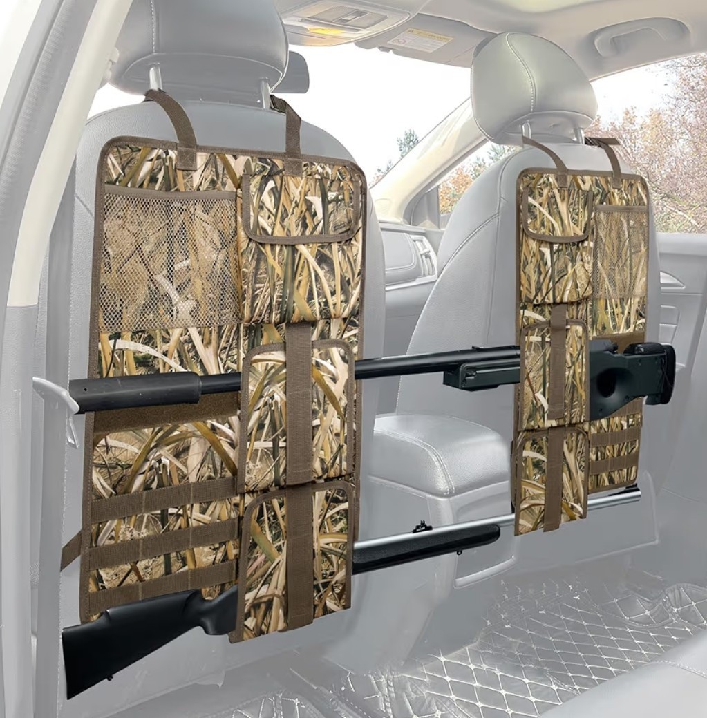 MYDAYS 2 Pack Tactical Seat Back & Front Gun Organizer with Molle Camo