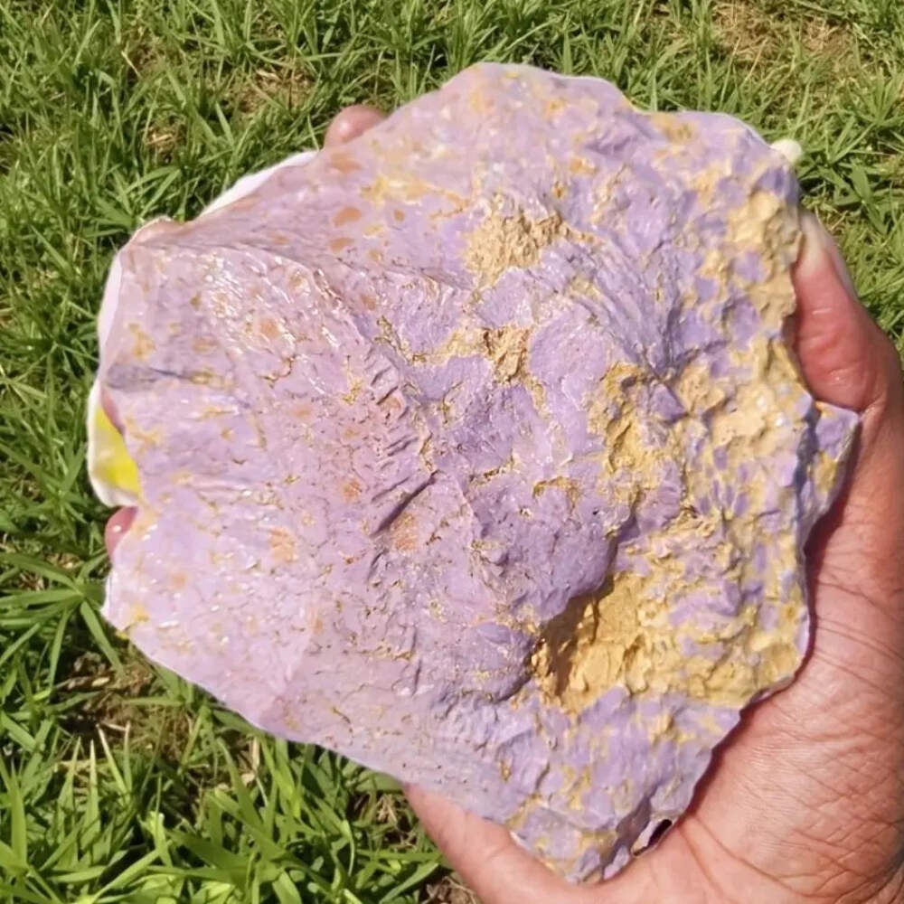 Natural Purple Phosphosiderite Rough Stone Specimen for Healing