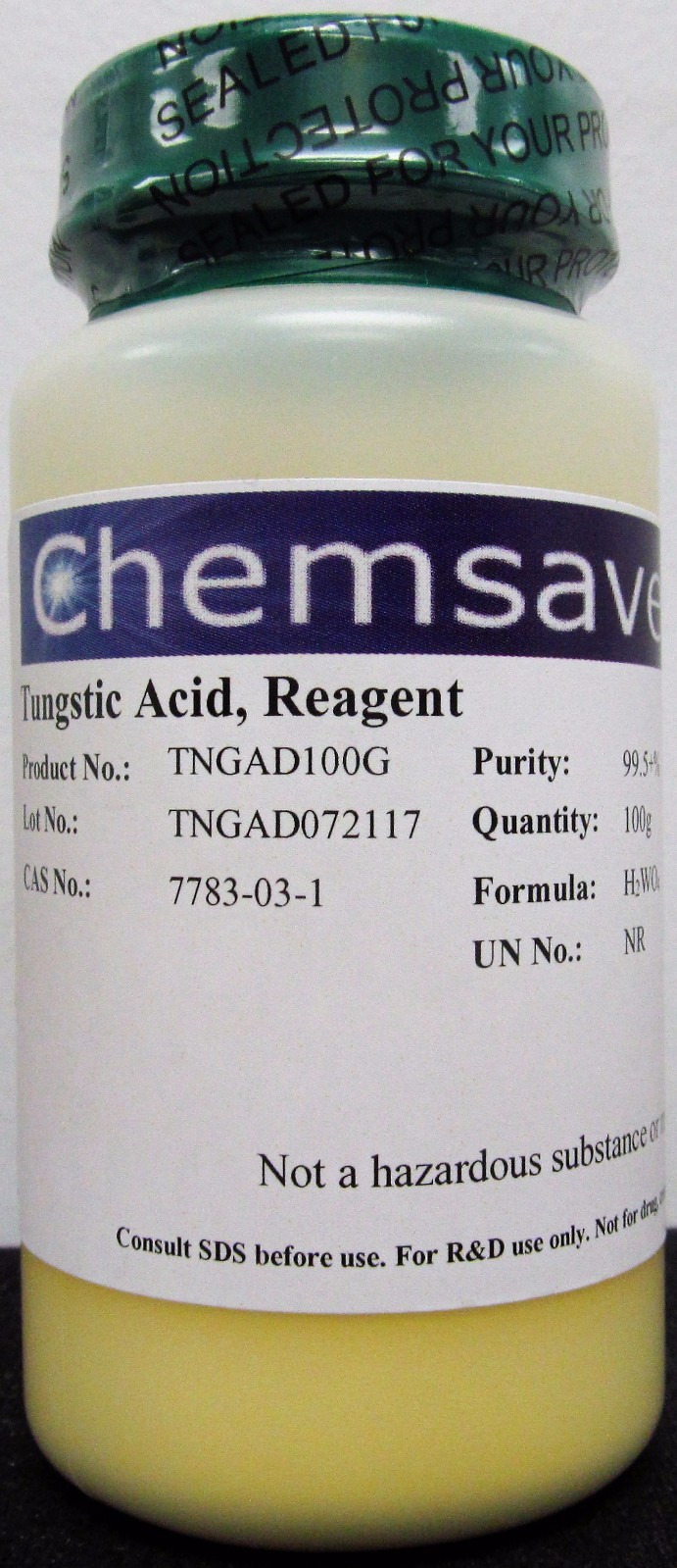 Tungstic Acid, Reagent, 99.5+%, 100g