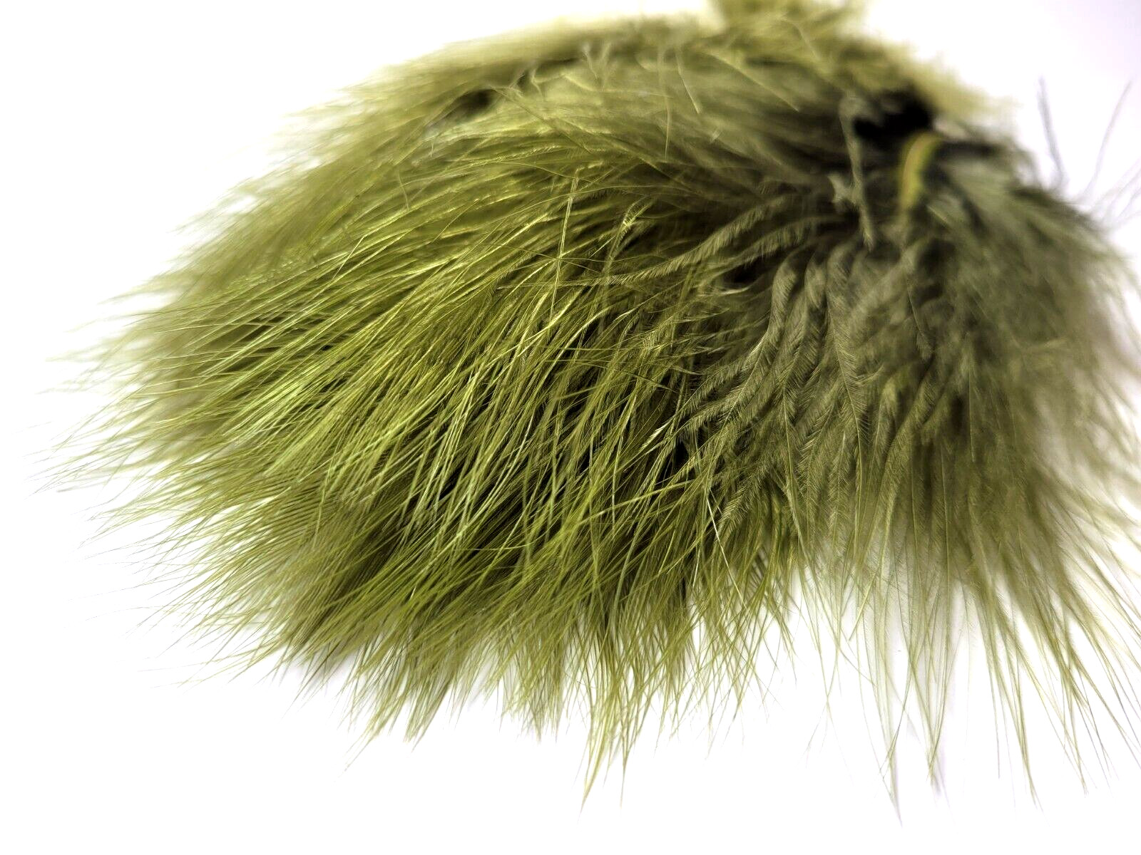 MARABOU PLUMES - SELECT - Fly Tying Feathers - OLIVE - Woolly Bugger - 12 pc.