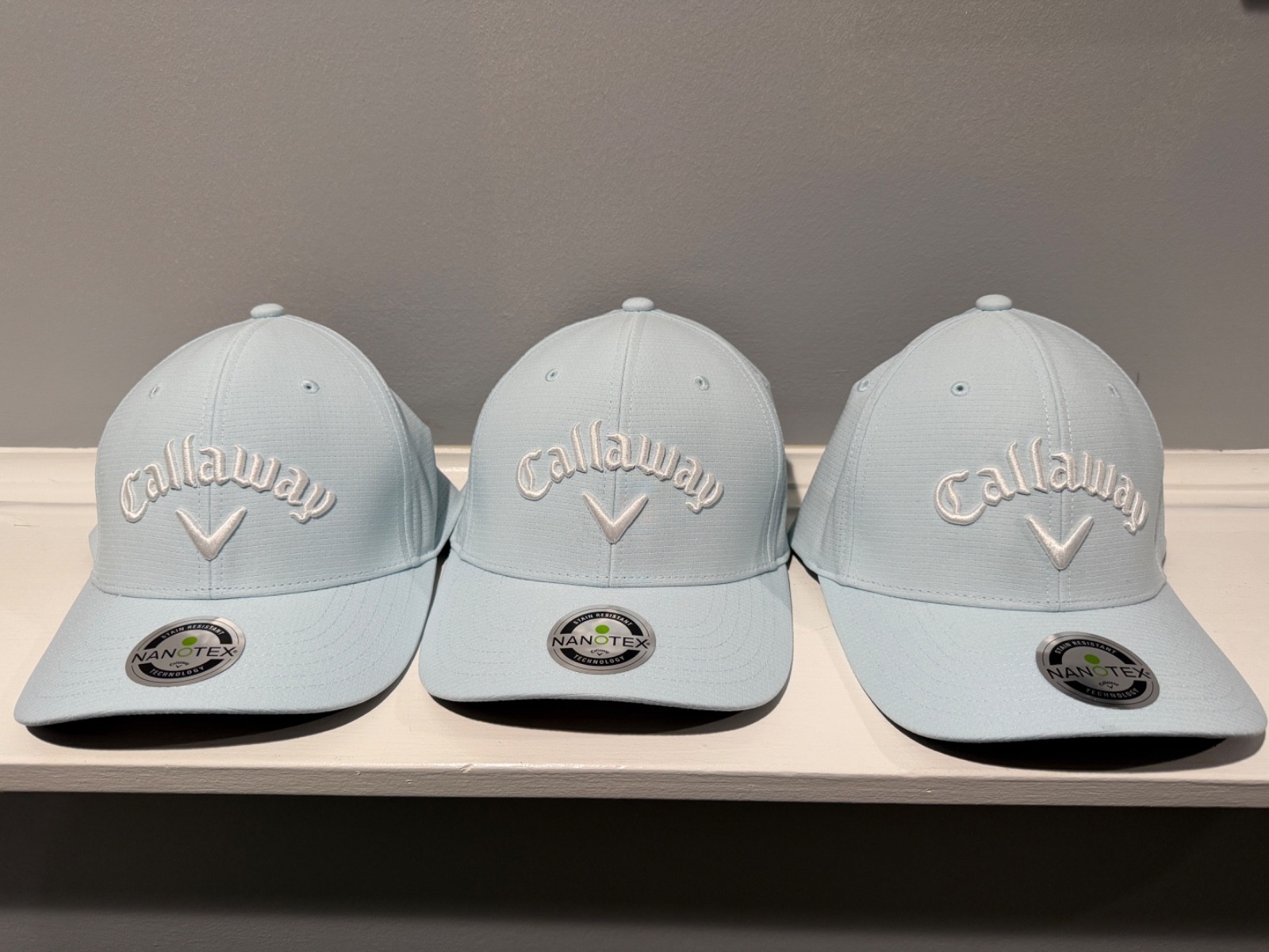 Callaway Performance Pro Odyssey Adult Golf Hat Light Blue Adjustable Cap