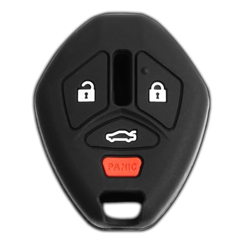 KeyGuardz Keyless Entry Remote Car Key Fob Outer Shell Cover Rubber Black