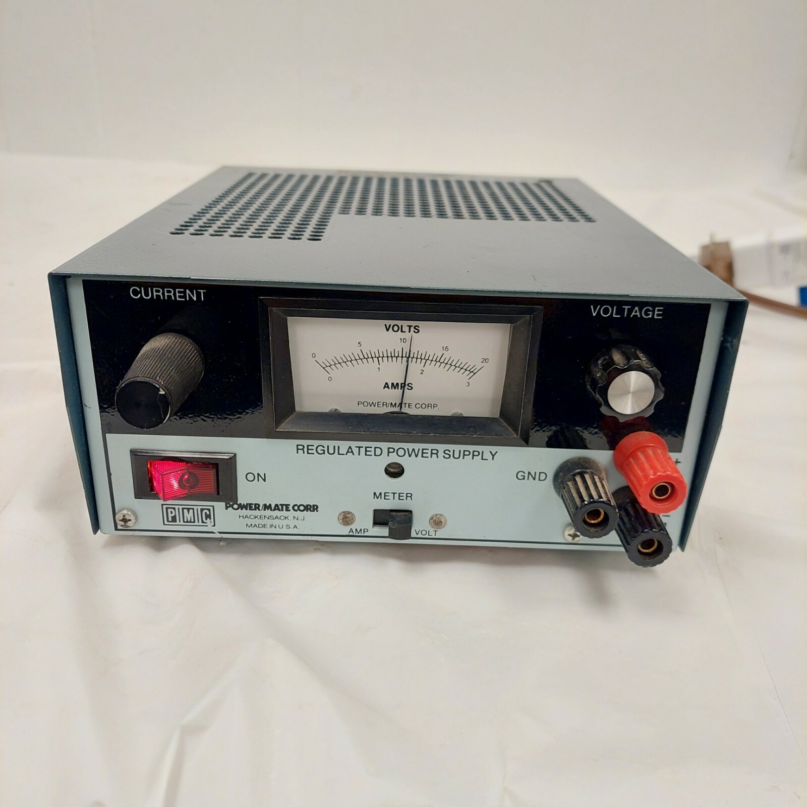 Power-Mate 20 Volt DC 3 Amp Power Supply BPA-20D RTE Single Channel *Works*