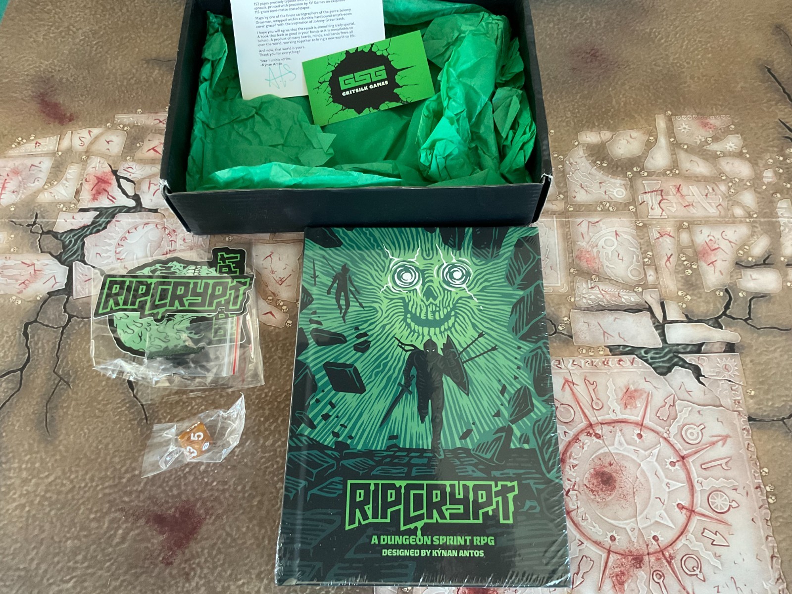 RIPCRYPT A Dungeon Sprint RPG by Kynan Antos Kickstarter new