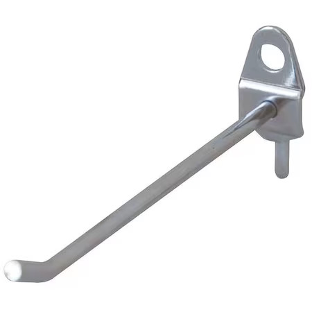 Single Rod Pegboard Hook, 8 In, Pk5,  5Tpd5