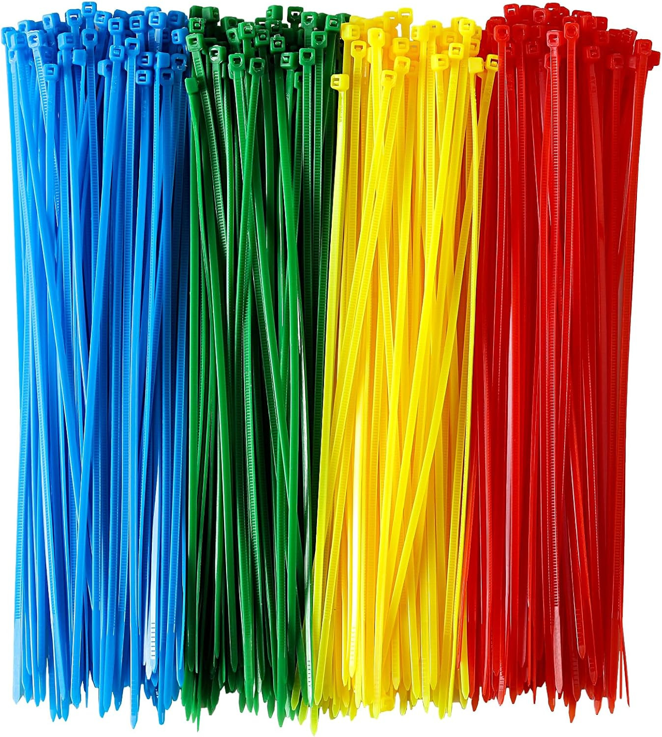 400 PCS Small Colored Zip Ties 4 Inch Multi-Color Zip Wire Tie for Deco Mesh Wre