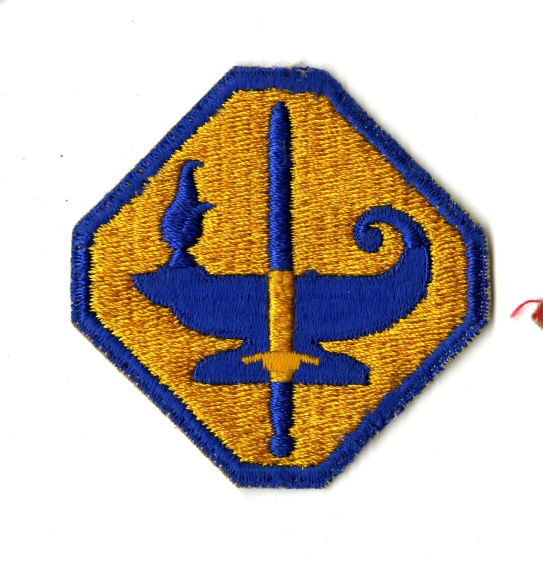 Army Specialized Training Program White Back Patch WWII Vintage