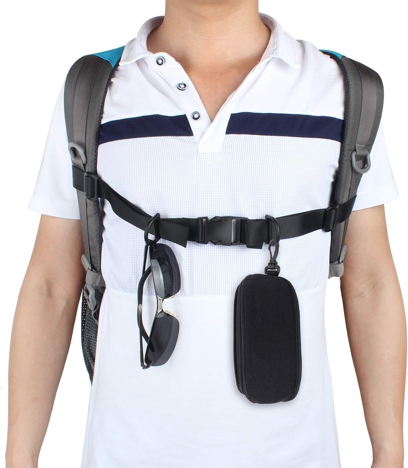Wisdompro 2 Pack Backpack Chest Straps, Heavy Duty Adjustable Backpack Sternum S