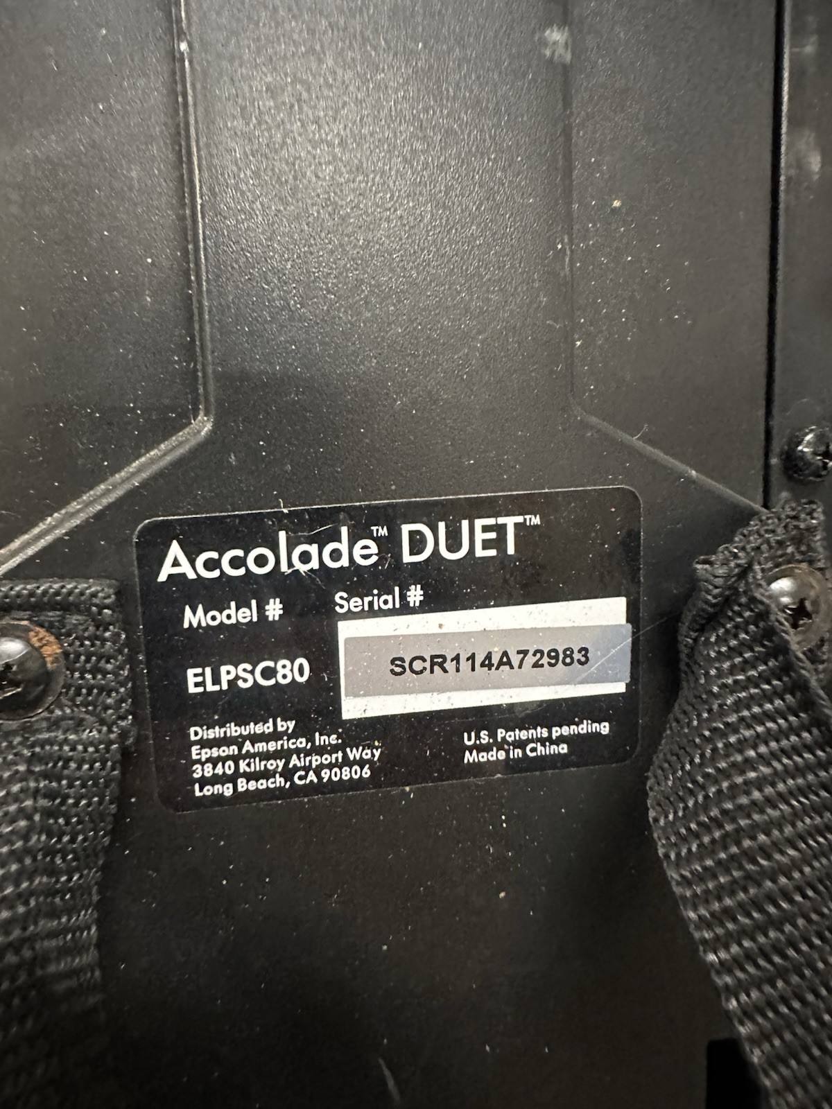 Epson - Accolade Duet 80" Portable Projector Screen