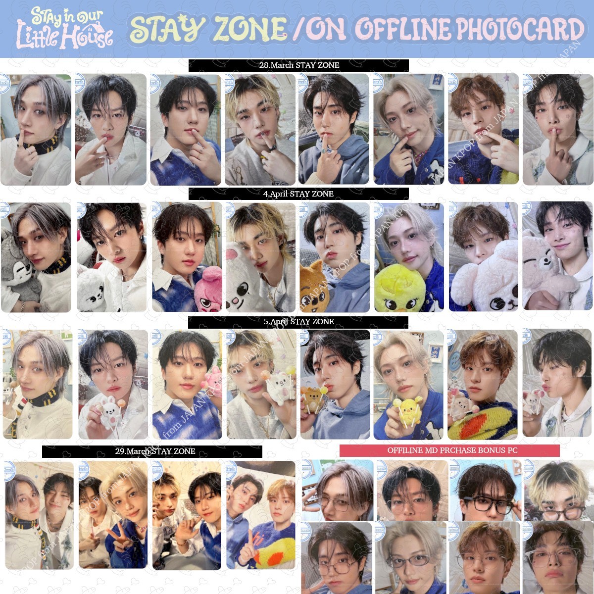 STRAY KIDS 6TH FANMEETING Stay in Our Little House OFFLINE OFFICIAL PHOTOCARD