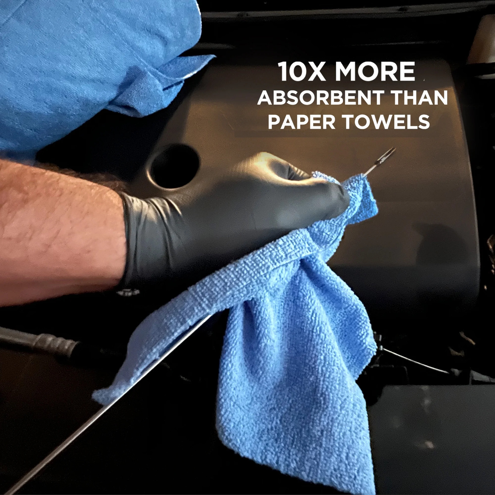 Tear Away Car Wash Multi-Purpose Microfiber Towel Roll, 75 Pack