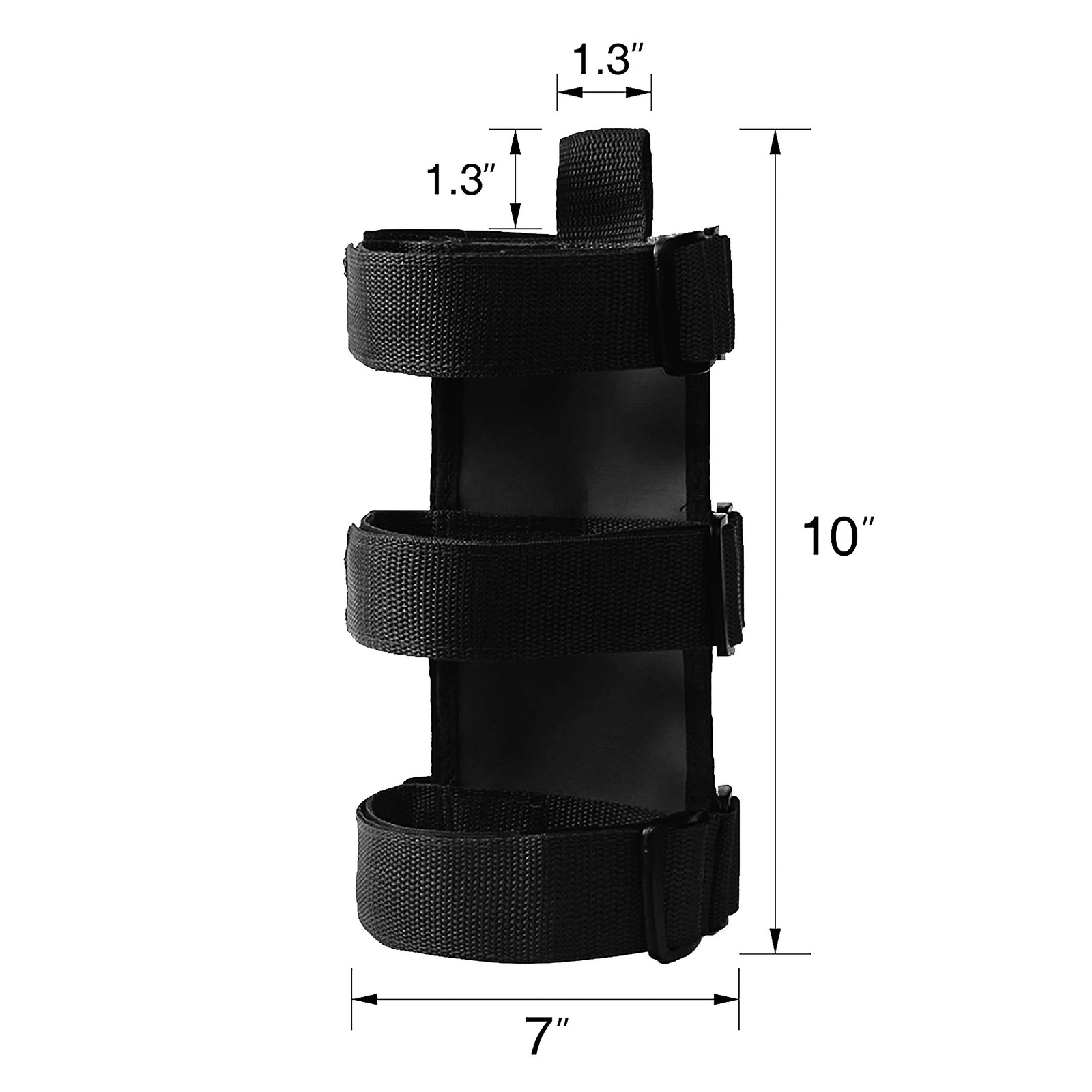 Fire Extinguisher Mount for Roll Bars Adjustable Secure Easy 1 Min Install with