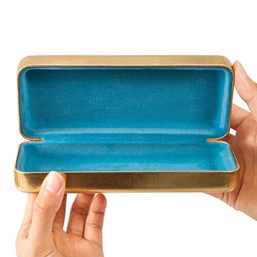 Sunglasses Case Eyeglasses Case - Hard Medium size for eyeglasses Gold