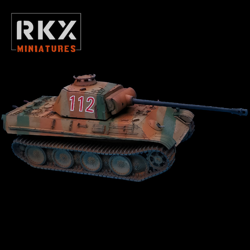 German Army_Panther (Ausf G)_RKX Miniatures_28MM 1/56_Unpainted