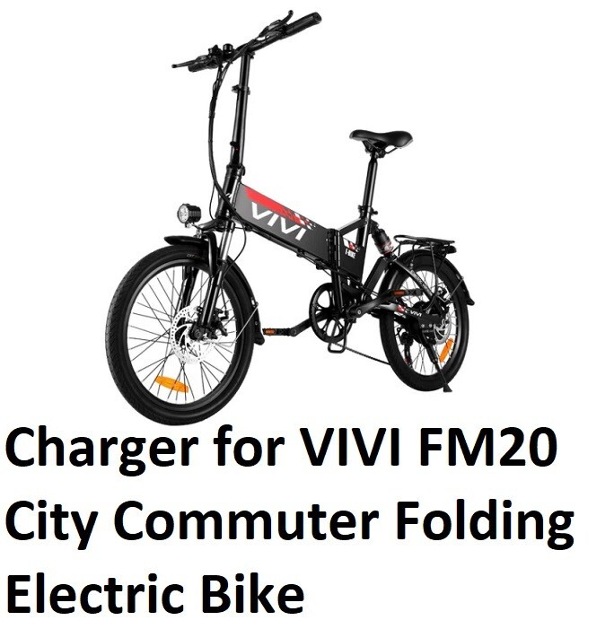 🔥power supply battery Charger for VIVI FM20 City Commuter Folding Electric Bike