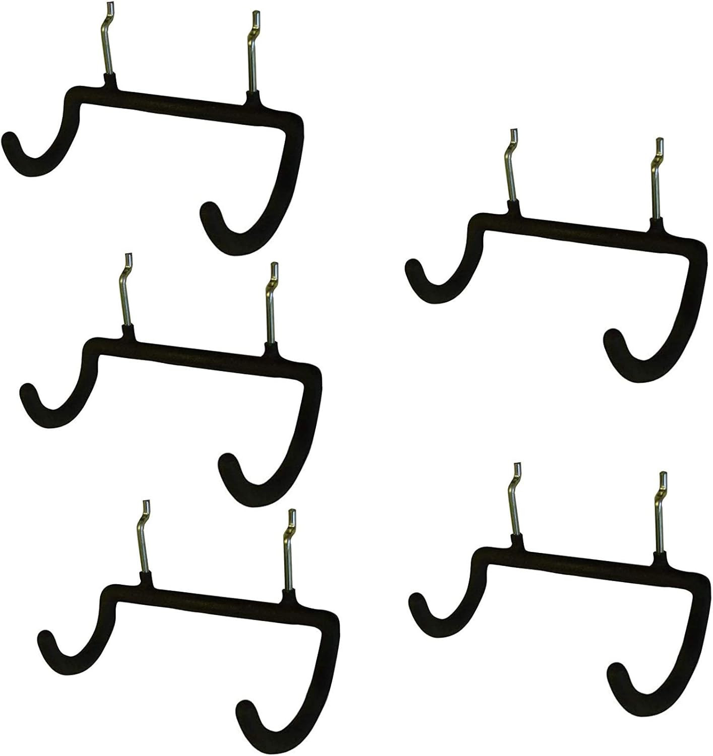 5PCS Pegboard Drill Holder Heavy Duty Hooks Pegboard Double Hooks Drill Hanger