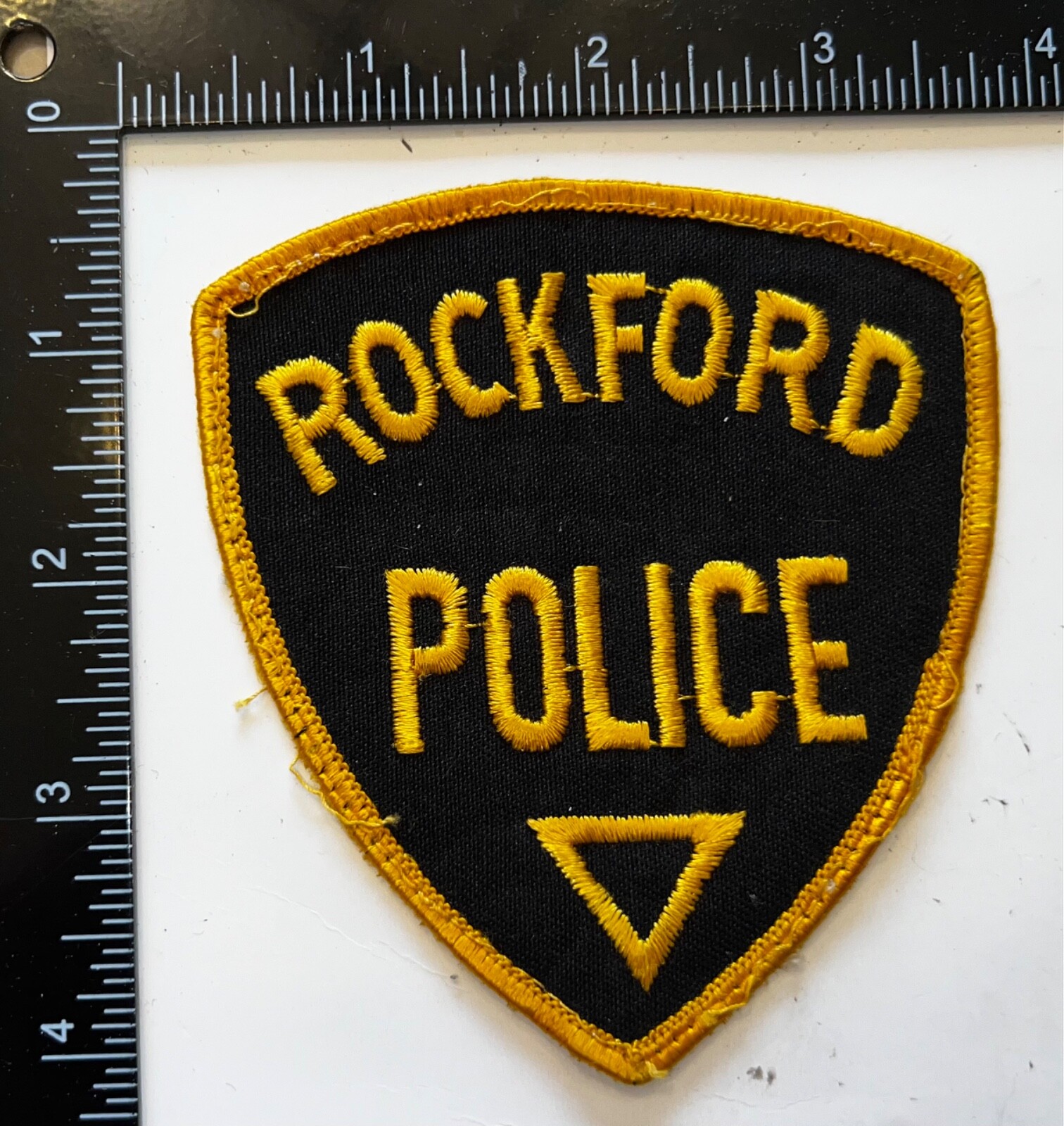 VINTAGE OBSOLETE Rockford IL Illinois Police Patch