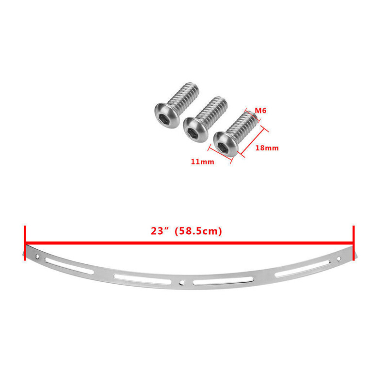 Chrome Slotted Windshield Windscreen Trim for Harley Electra Street Glide FLHX