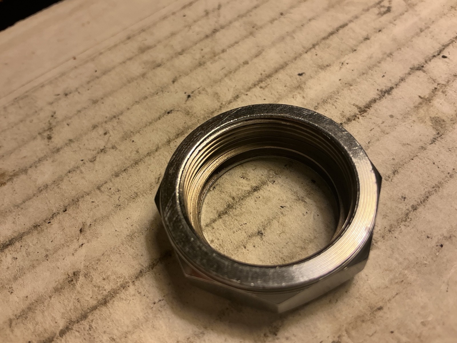 Specialized Bicycle 1" chrome headset locknut