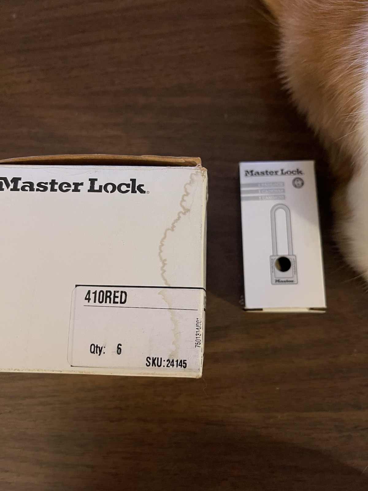 Master Lock 410Red Lockout Padlock, Different Key, Thermoplastic, Standard