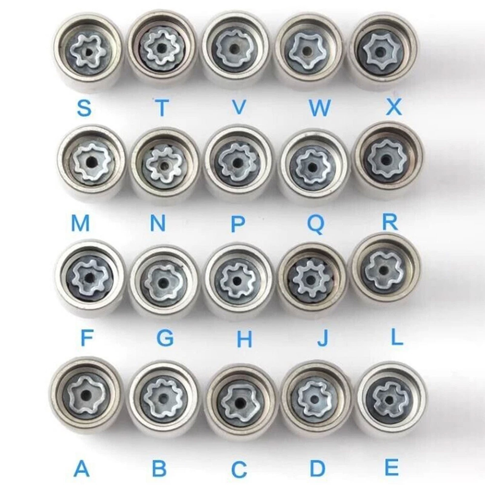 E Size Anti-theft Wheel Lock Rim Lock Key Nut For Audi A3 A4 A5 A6Sn4A