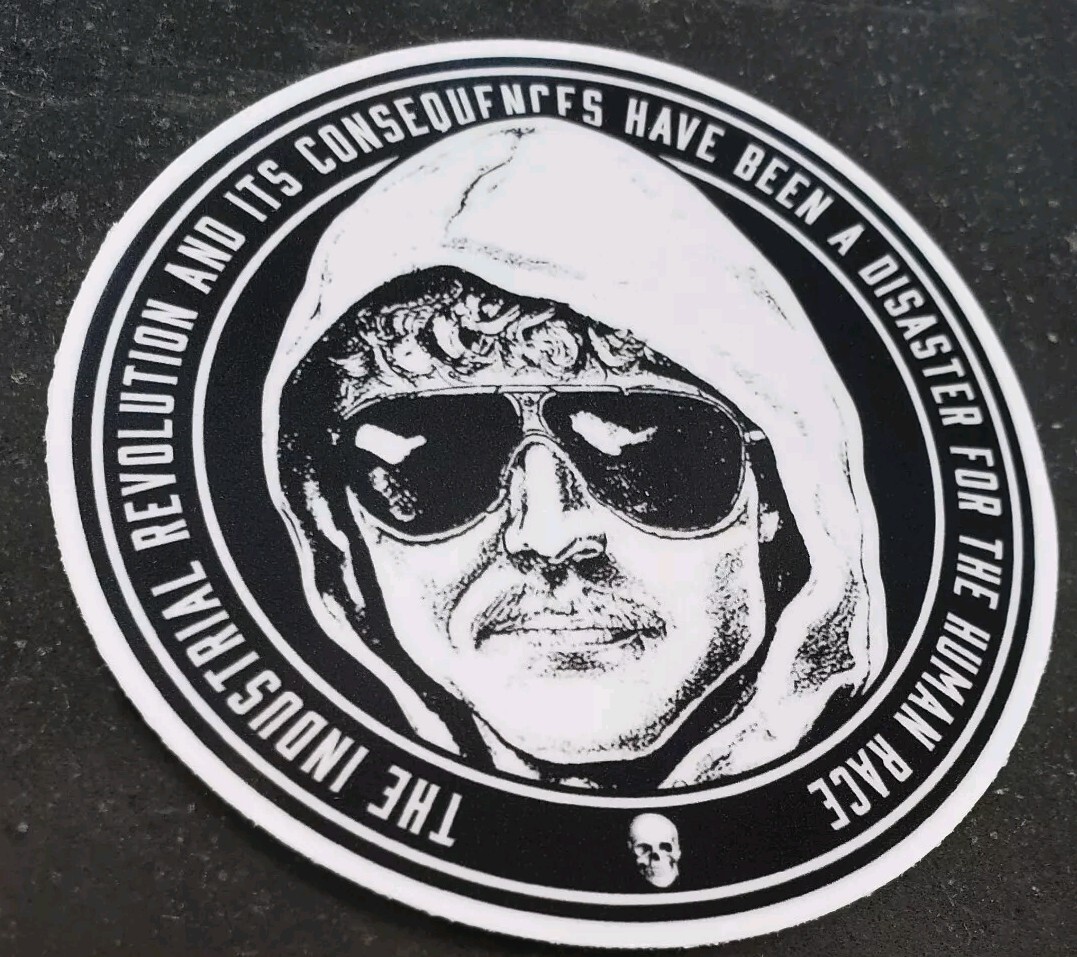 Unabomber Ted Kaczynski Sticker 3x3 Inches *5* YEAR WARRANTY