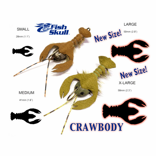 Fish-Skull CrawBody (Brown) - Extra Large (8 XL Bodies)