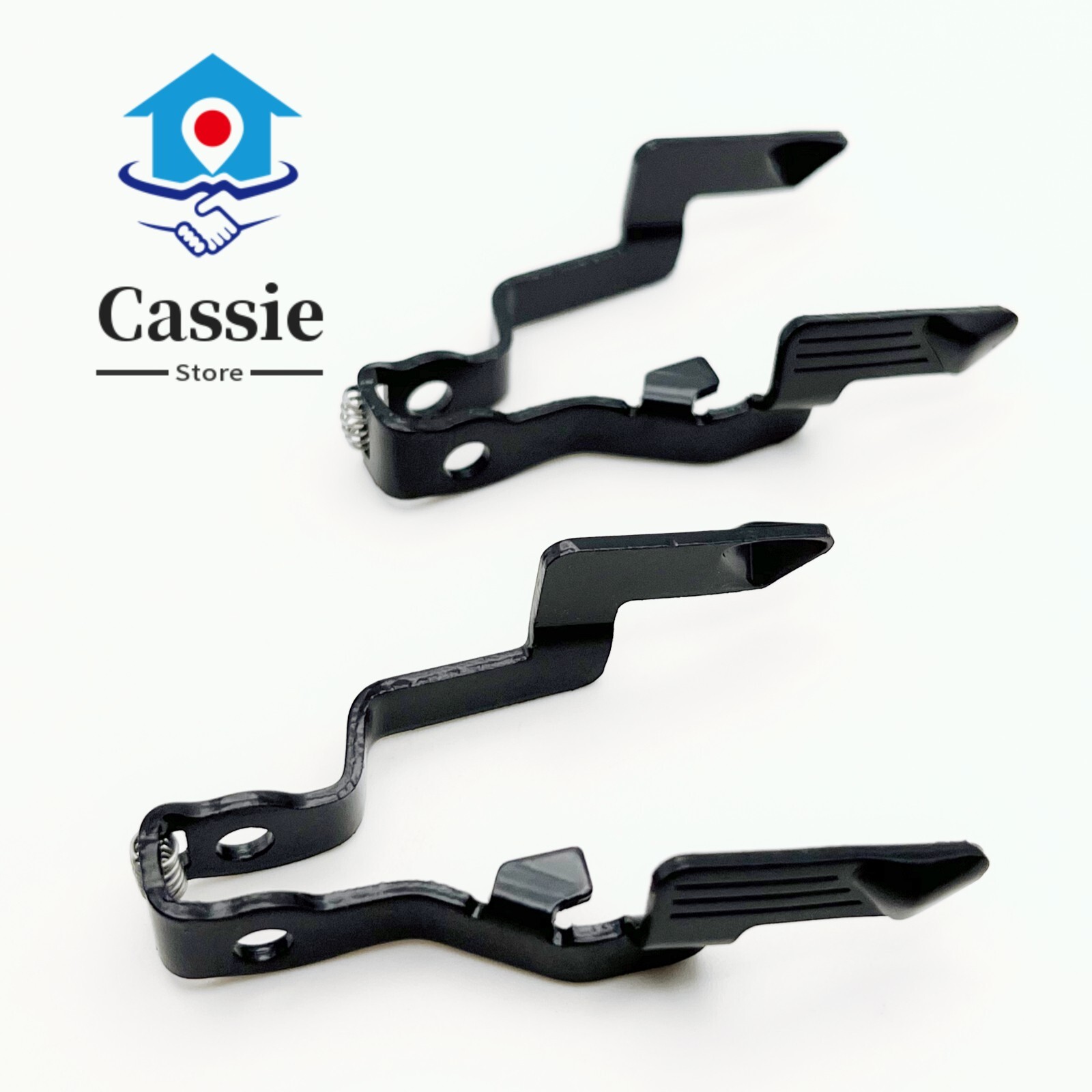 2-PACK OEM Style Glock Gen 5 Extended Raised Slide Release Lever 9x19 40 Black