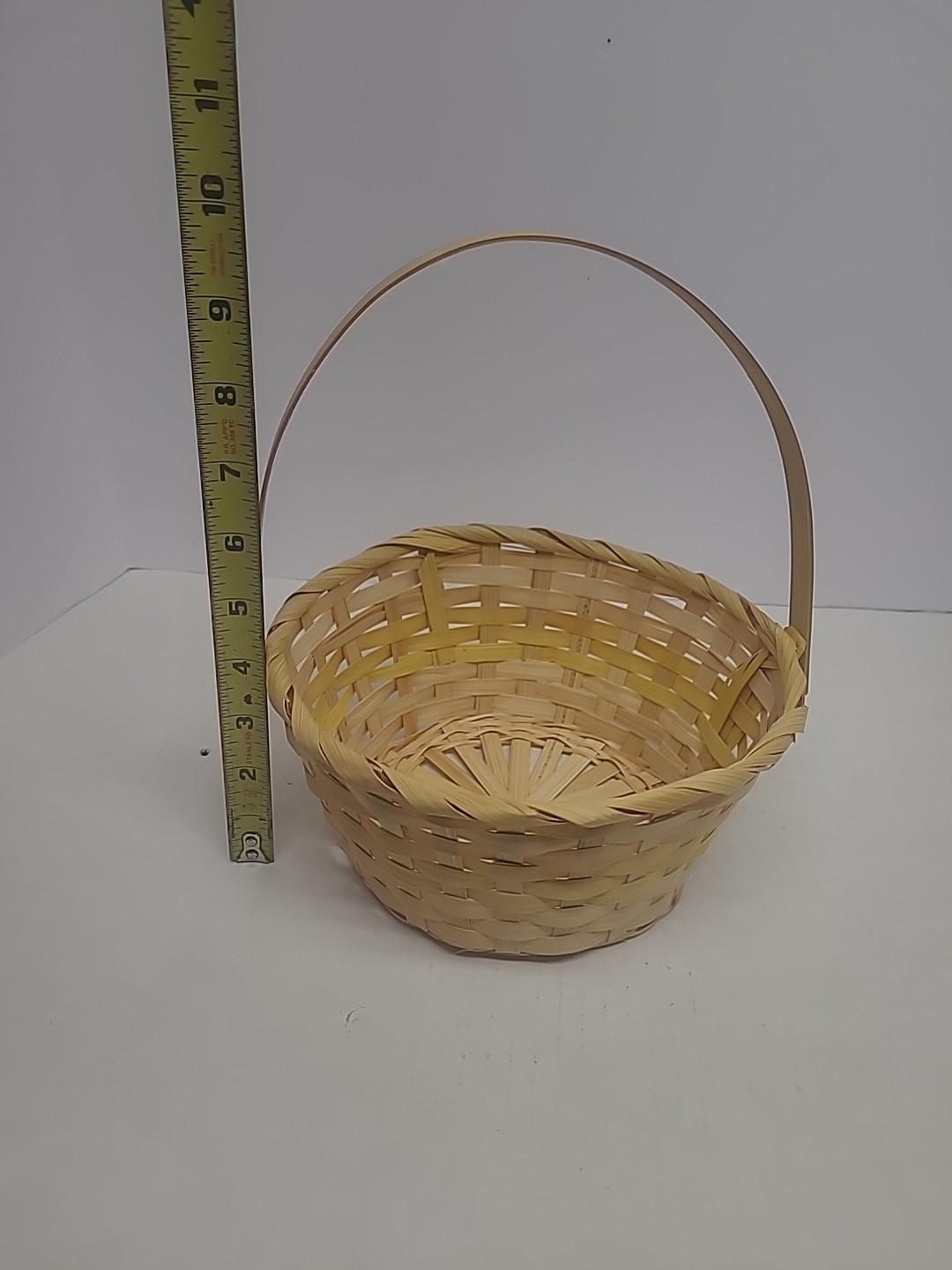 Wicker Small Yellow Tint Easter Basket