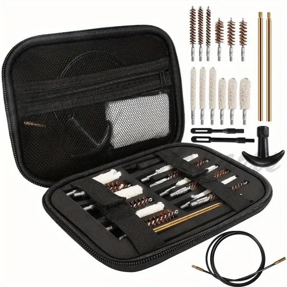 🔥68PCS Gun Cleaning Kit Pro Universal Pistol Rifle Shotgun Cleaner Set With Box