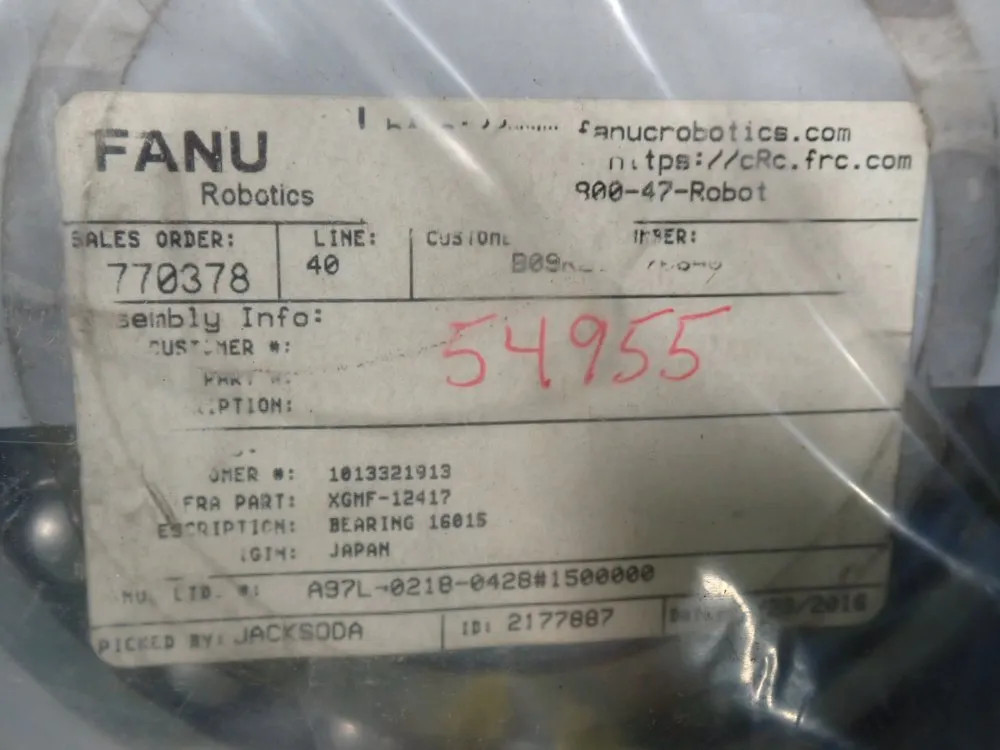 FANUC BEARING XGMF-12417